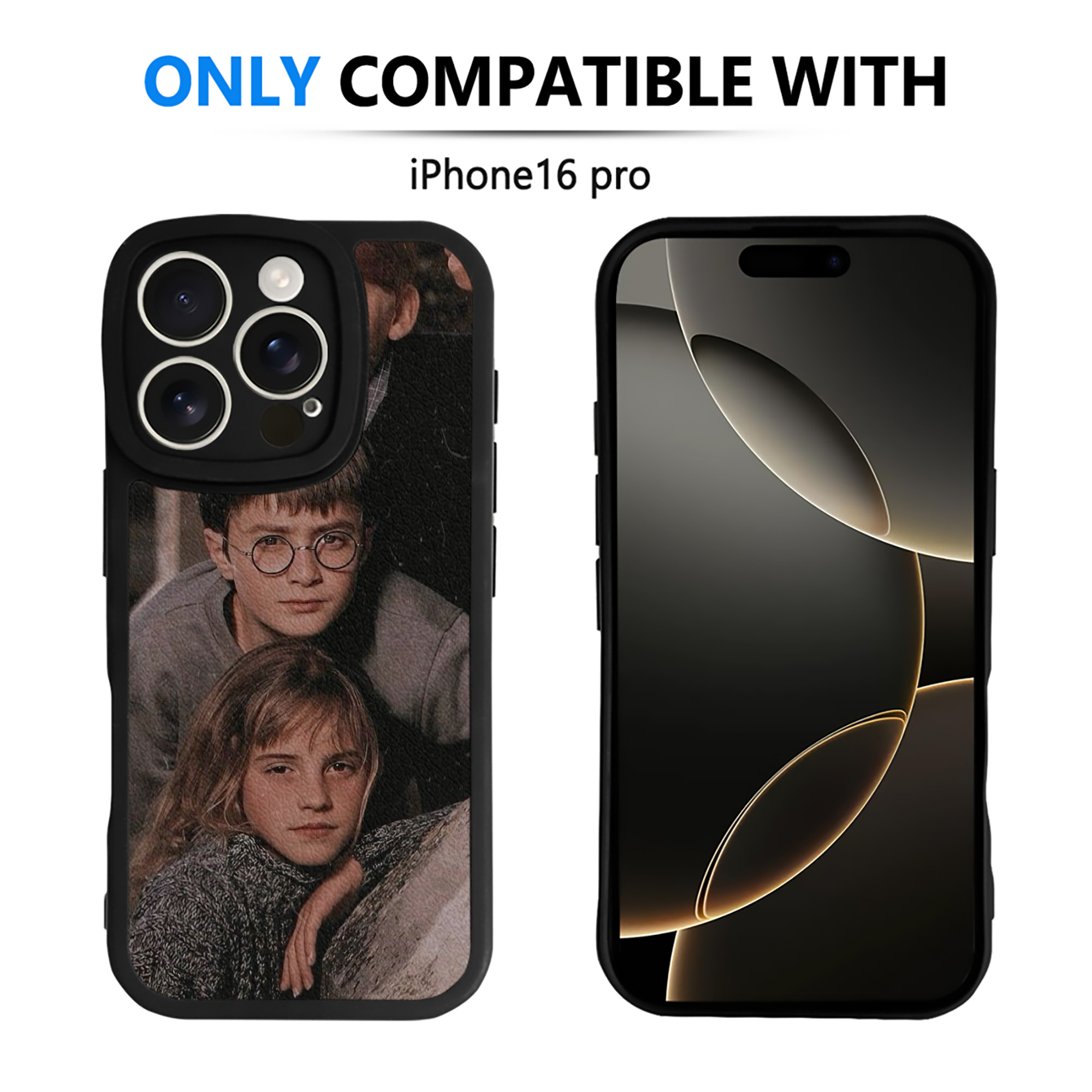 （画像用） Harry Potter ハリー・ポッターシリーズ 【iPhone 16シリーズ対応】シリコンスマホケース（レザー調） 材質：シリコン